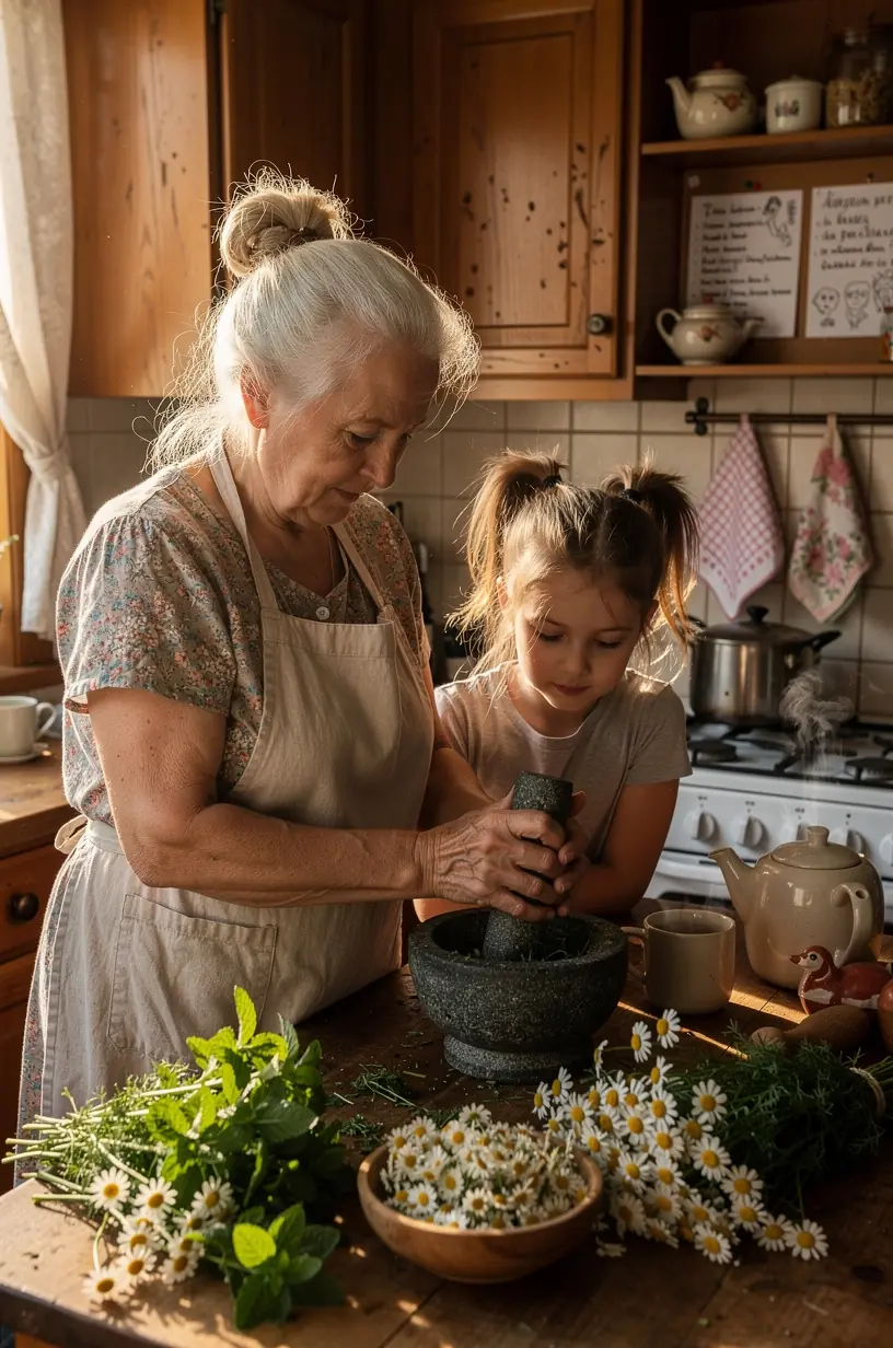 Arbatos puodelis ant medinio stalo šviesioje, raminančioje aplinkoje.